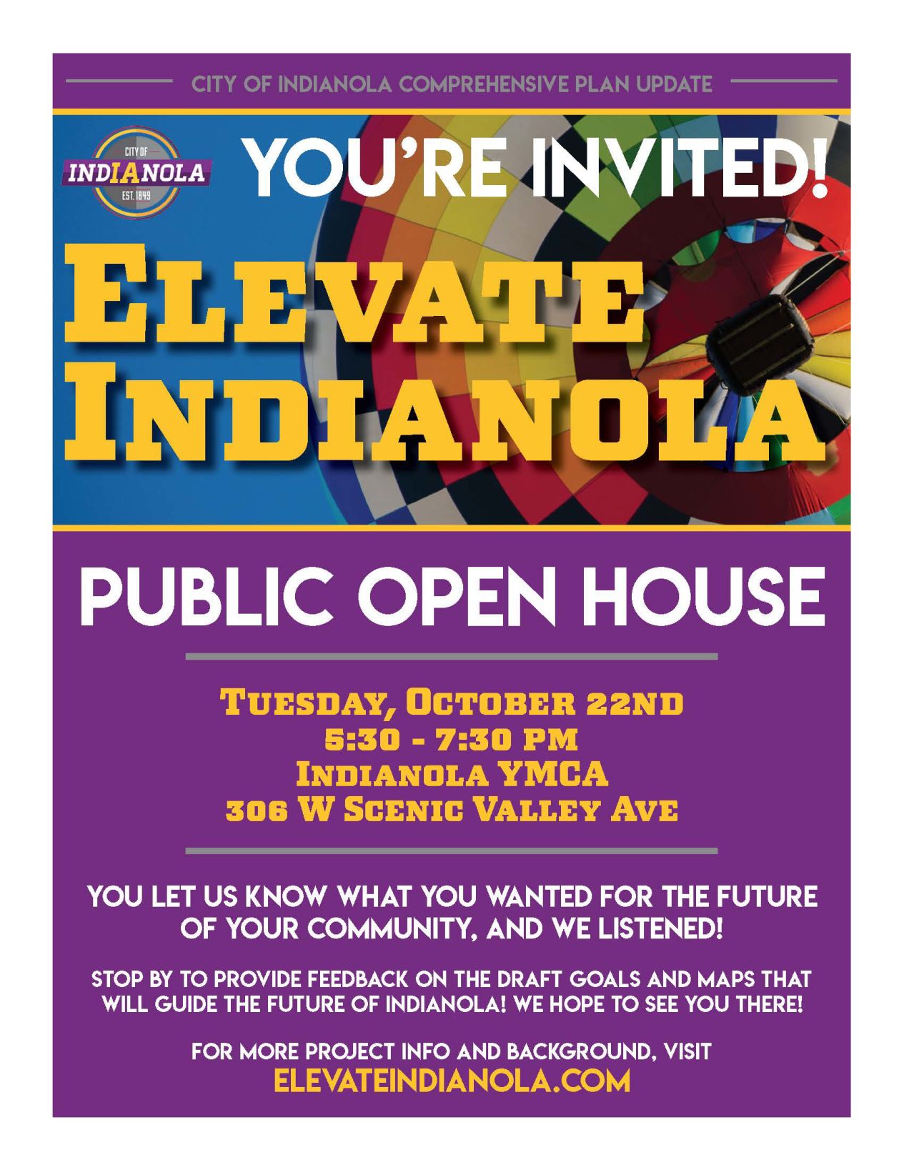 Indianola city survey invite